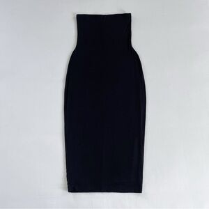 Socialite Strapless Bodycon Midi Dress | Black | Size S | GUC